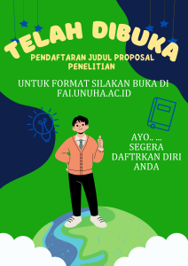 PENDAFTRAN JUDUL PROPOSAL PENELITIAN