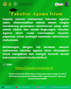 Pelaksanaan Paperless Fakultas Agama Islam || Universitas Nurul Huda