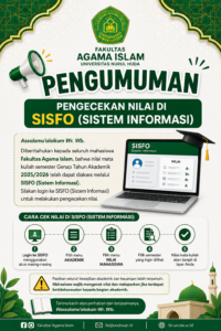 Informai ke mahasiswa Fakultas Agama Islam